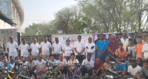 फिट इंडिया संडे ऑन साइकिल रैली आयोजित, खिलाड़ियों ने दिया फिटनेस का संदेश
