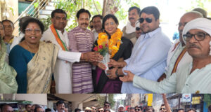 महिला कांग्रेस की नवनियुक्त कार्यकारी प्रदेश अध्यक्ष संगीता सिन्हा का आत्मीय स्वागत
