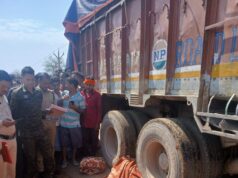 ट्रक और बाइक की भिड़ंत में बाइक सवार पति पत्नी की मौत