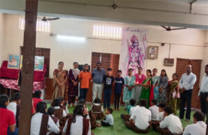 सरस्वती उच्चतर माध्यमिक विद्यालय में हर्षोल्लास के साथ मनाया गया शाला प्रवेश उत्सव