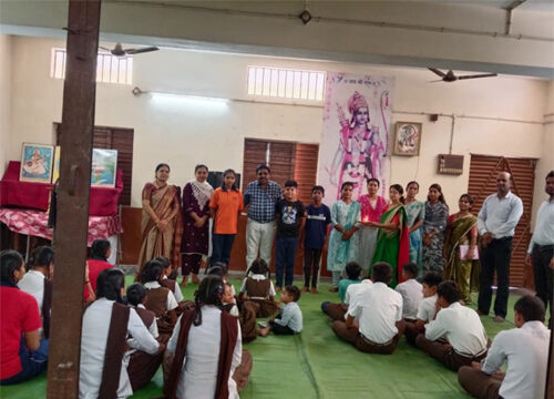सरस्वती उच्चतर माध्यमिक विद्यालय में हर्षोल्लास के साथ मनाया गया शाला प्रवेश उत्सव