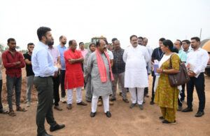 उप मुख्यमंत्री अरुण साव ने इंटिग्रेटेड स्पोर्ट्स स्टेडियम का किया स्थल निरीक्षण, कुछ दिनों पहले शुरू हुआ है काम