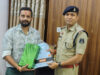 गौ सेवा और रक्तदान में योगदान पर सन्मय श्रीवास्तव बने ‘यातायात पुलिस मित्र’