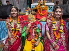 शिव महापुराण कथा में गणेश जन्म, विवाह प्रसंग का वर्णन, ग्राम लिटिया सेमरिया में श्रद्धालुओं ने रिद्धि-सिद्धि संग बारात का आनंद लिया