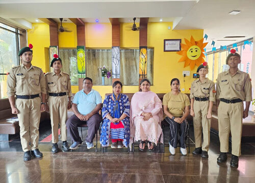 संस्कार सिटी के चार एनसीसी कैडेट्स का बिलासपुर सैन्य शिविर के लिए चयन, विद्यालय में हर्ष