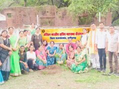 हरियाली का संकल्प : वीरांगना संगठन ने लगाए छायादार और फलदार पौधे