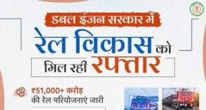 रेल विकास को नई रफ्तार, जनसुविधाओं का सशक्त विस्तार : मुख्यमंत्री
