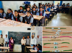 बच्चों ने बनाई राखियां, स्कूल में लगाया स्टॉल; 8-10 साल से जारी है नवाचार