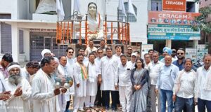 मिनीमाता जी की पुण्यतिथि पर कांग्रेसजनों ने अर्पित की श्रद्धांजलि