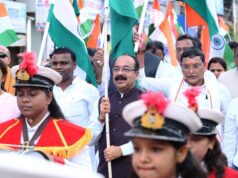 देशभक्ति से ओतप्रोत अप्रतिम उत्साह के साथ निकली तिरंगा यात्रा, उप मुख्यमंत्री श्री अरुण साव हुए शामिल