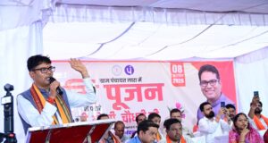 लारा में विकास कार्यों को मिली नई गति, शेड और मंगल भवन निर्माण का हुआ भूमिपूजन