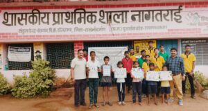 नागतराई में नवोदय विद्यालय की एनएसएस इकाई ने चलाया स्वच्छता अभियान
