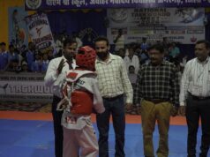 राष्ट्रीय ताईक्वांडो प्रतियोगिता के दूसरे दिन खिलाड़ियों ने दिखाया दम